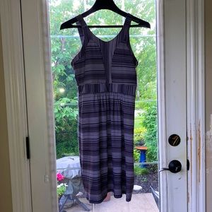 TEHAMA striped midi dress